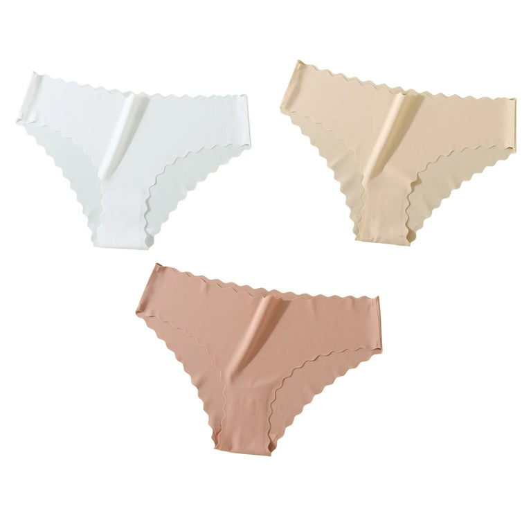 3pc Seamless Briefs | Low-Waist Soft Thin Panties