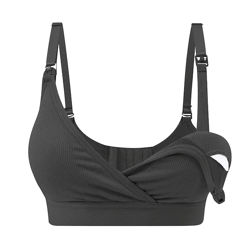 2026 Ultra-Soft Nursing Bra | Dual-Closure Maternity Fit