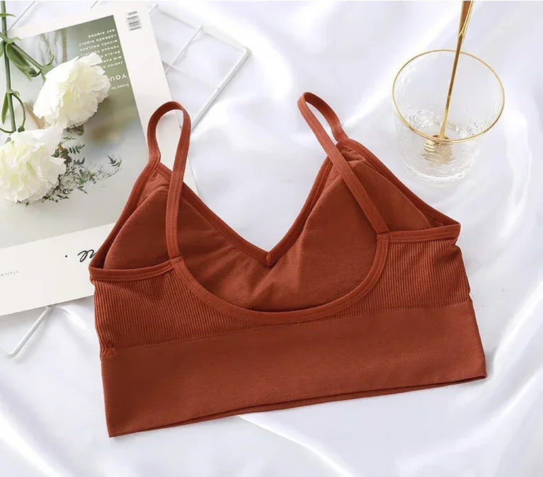 Seamless Push-Up Bralette – Wireless "Beautiful Back" Comfort