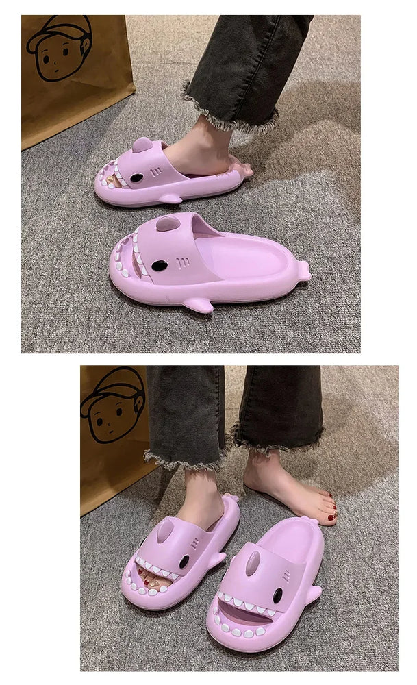 Shark Cloud Slides | Thick-Sole Anti-Slip Sandals
