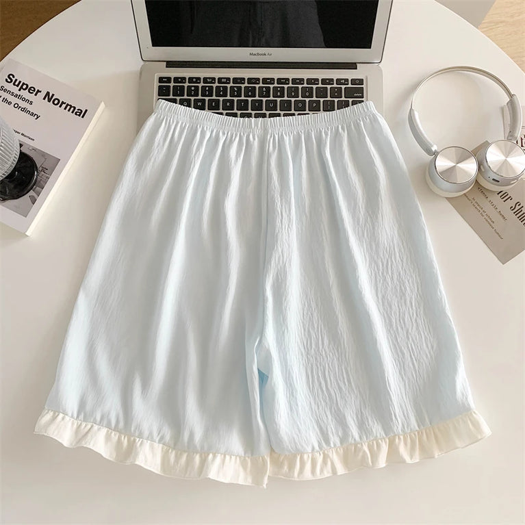 Women’s 3pc Cloud Cotton Loungewear Set | Blue Summer PJs
