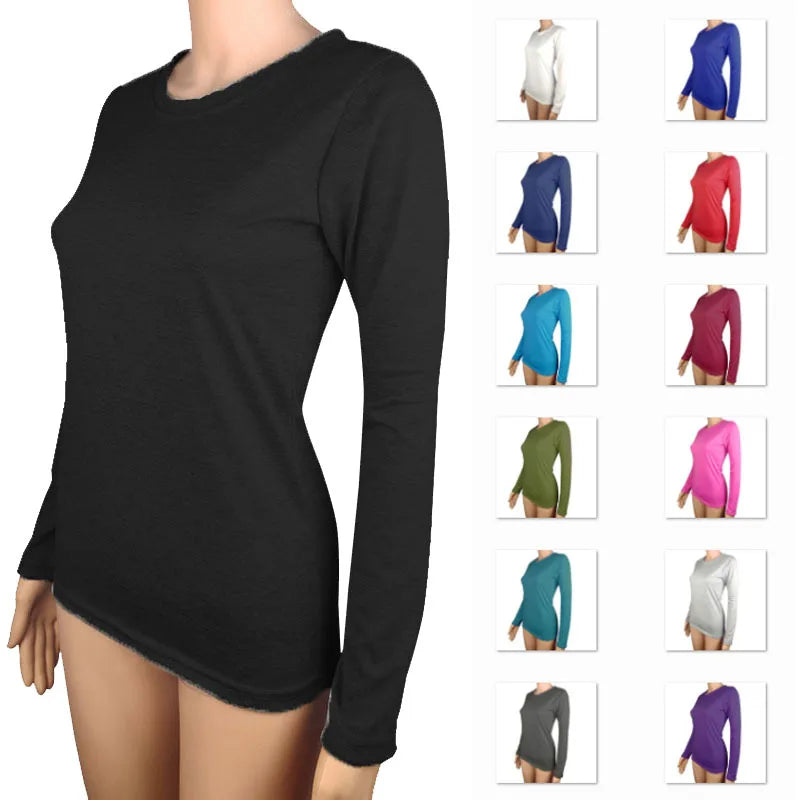 Women’s Slim-Fit Thermal Top | Long-Sleeve Autumn Base Layer