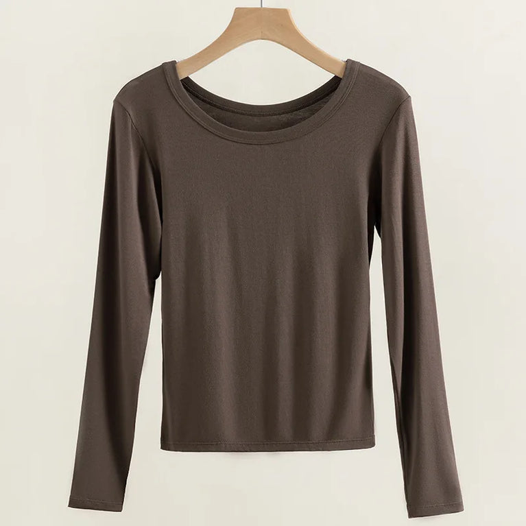 Women’s Viscose Thermal Top | Plus Size Slim-Fit Autumn Base