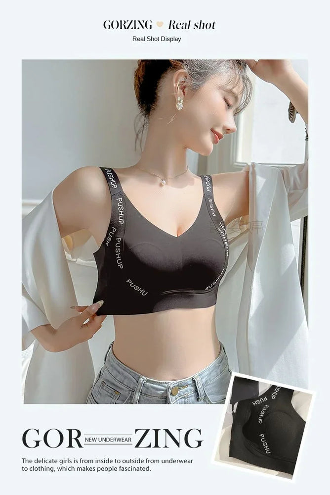 Seamless Wire-Free Minimizer Bra – Sleek Commute Comfort