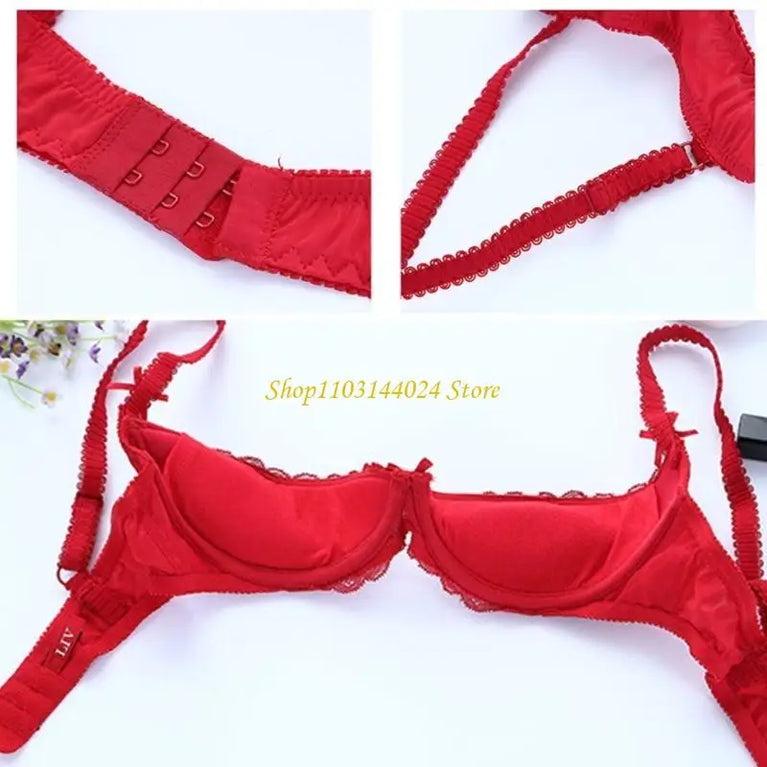 Deep V Plunge Low-Cut Bra – Sexy Cotton Push-Up Lingerie
