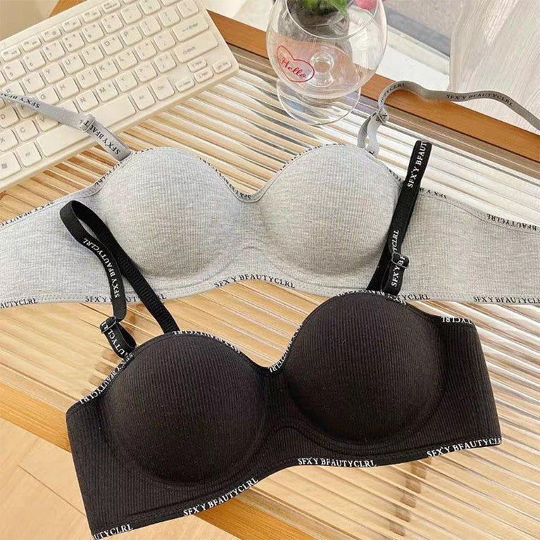 Ice Silk Wireless Push-Up Bra | Seamless Small Chest Bralette