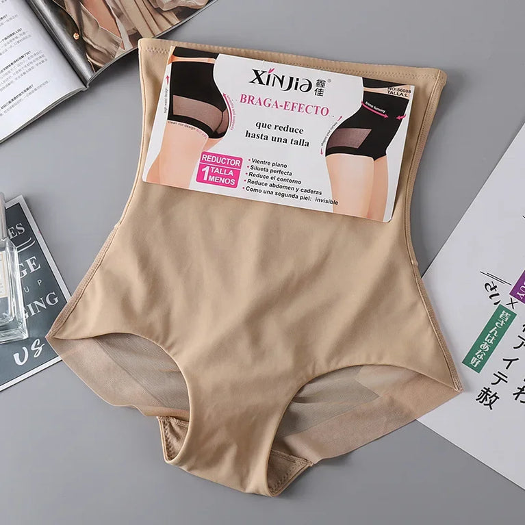 Ice Mesh Breathable High-Waist Shapers | Abdominal Control & Butt-Lifting Corset Panties