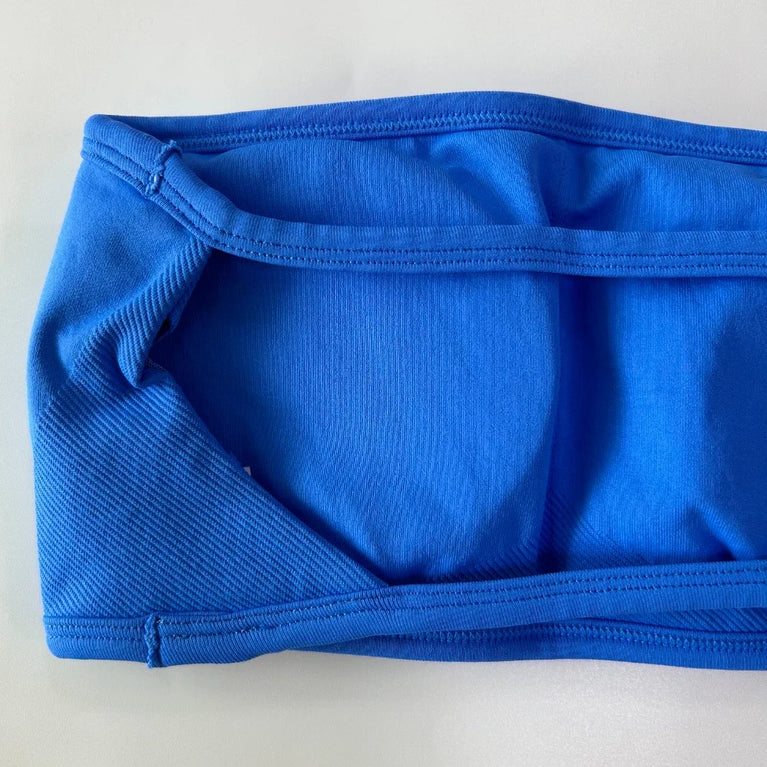 Strappy Backless Bandeau | Seamless Yoga Sports Bra