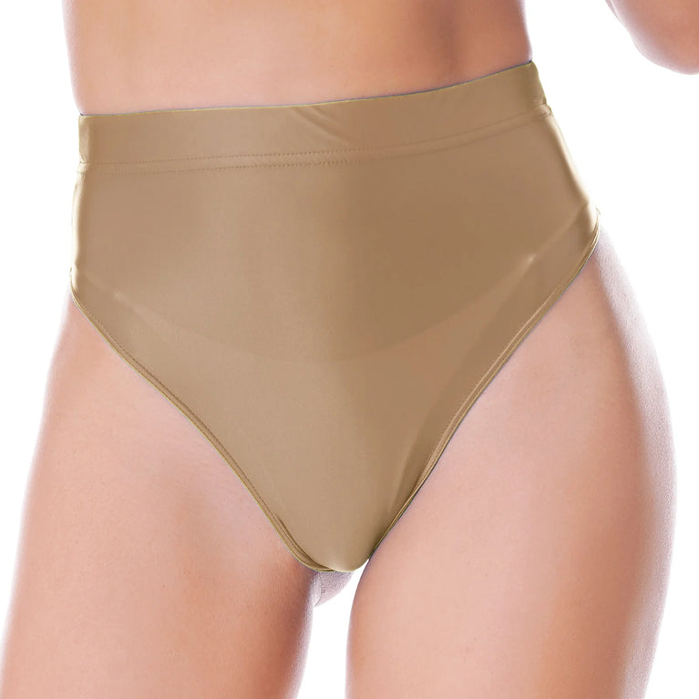 Elegant Women's Panties Glossy Breathable Underwear Sexy Lingerie High Waist Briefs Satin Underpants Knickers Swimsuit Bottoms