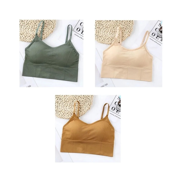 3PCS Adjustable Sports Bra | Seamless Yoga Support