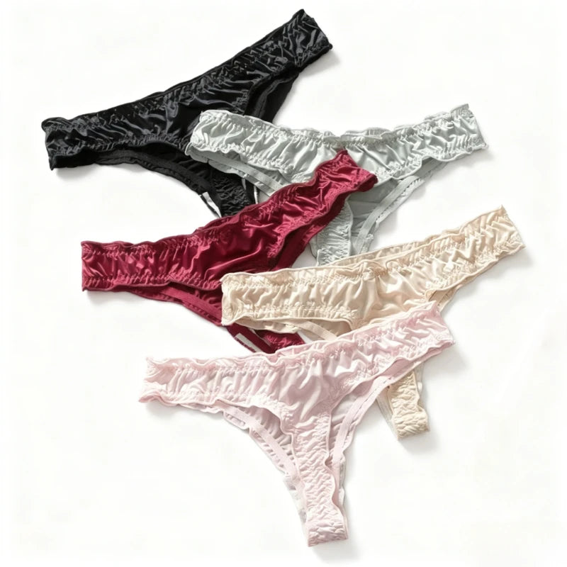 Ice Silk Thongs | Seamless Fungus Edge Sexy Briefs