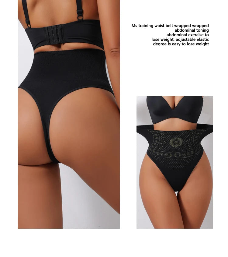 Flarixa High-Rise Shaping Thong | Seamless Tummy Control