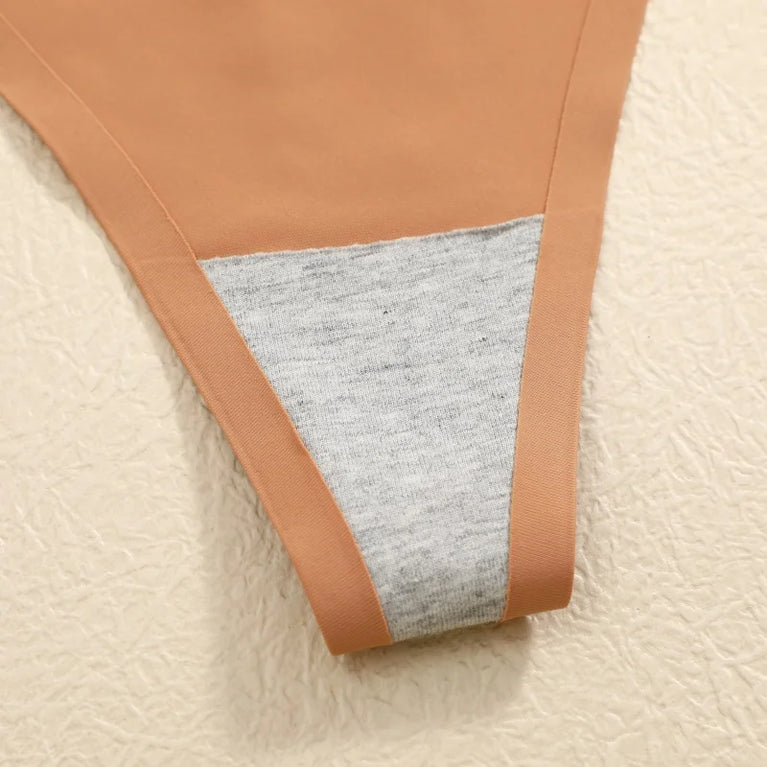 7-Pcs Traceless Ice Silk Thongs – Ultra-Thin Breathable Low-Rise G-String Set for Women