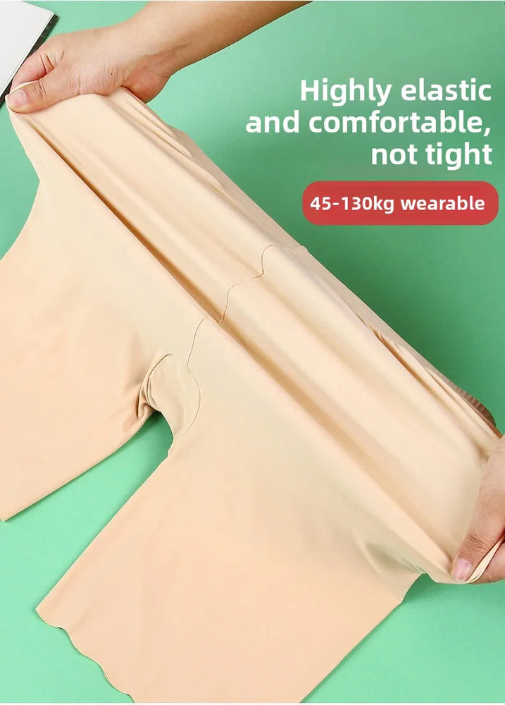 Seamless Plus Size Safety Shorts | Anti-Rub High-Capacity Boxers (Up to 120KG)