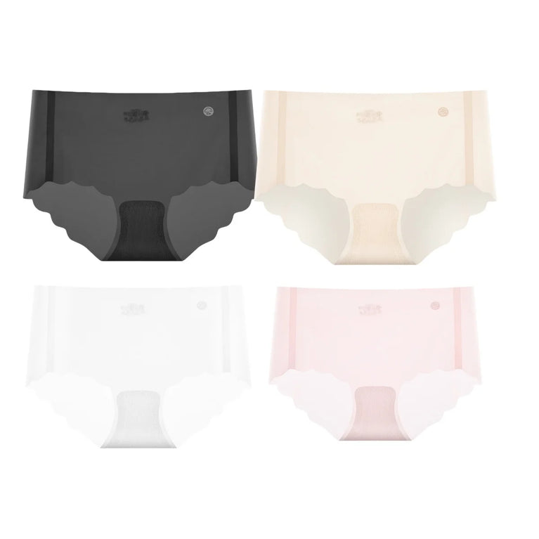 4Pcs/Set Women Panties Seamless Quick-Dry Briefs – Low-Rise Invisible Support