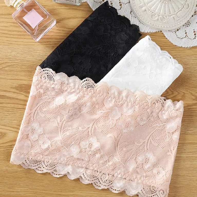Sexy Lace Bandeau | Seamless Strapless Wrap Chest Top