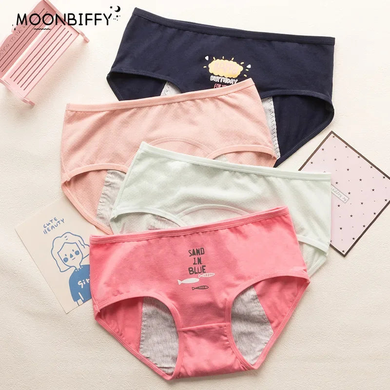 Teen Period Briefs | Leakproof Cartoon Panties