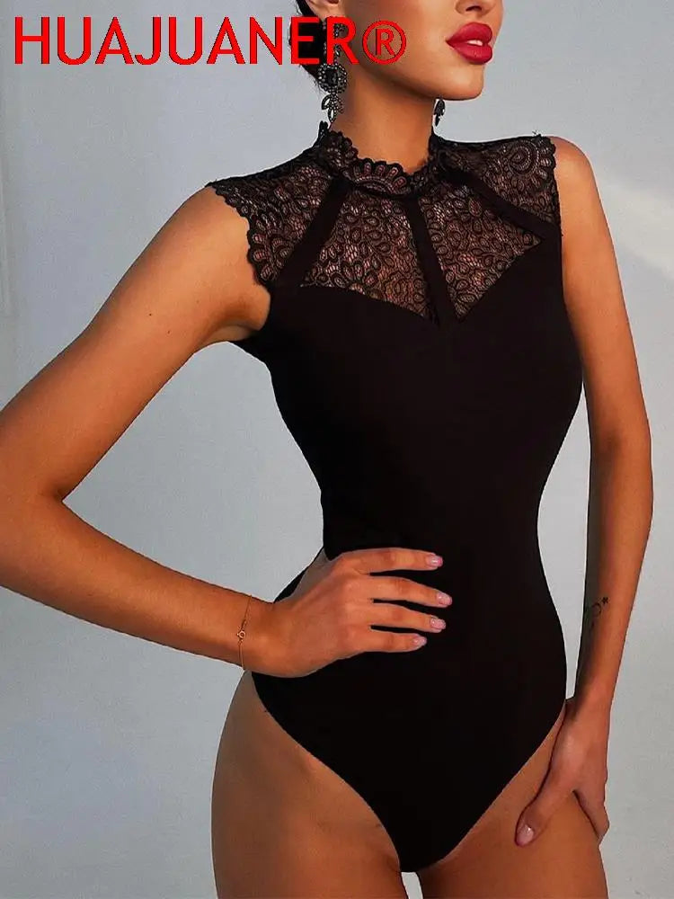 Lace Sexy Bodysuit | Slim Fit Summer Club Top