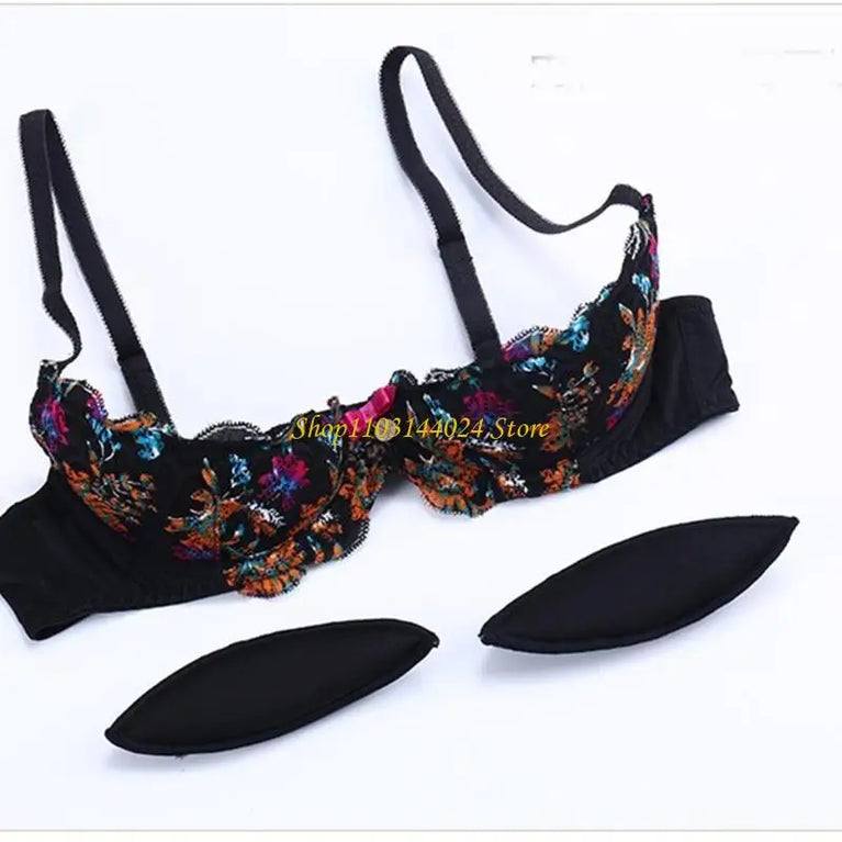 Deep V Plunge Low-Cut Bra – Sexy Cotton Push-Up Lingerie