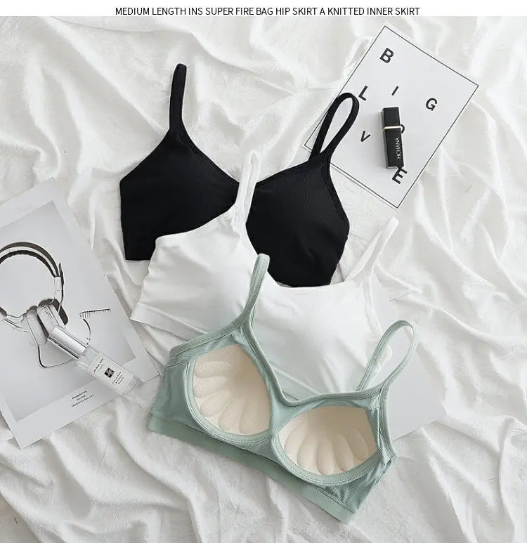 Ice Silk Seamless U-Shape Bra | Breathable Summer Sport Vest