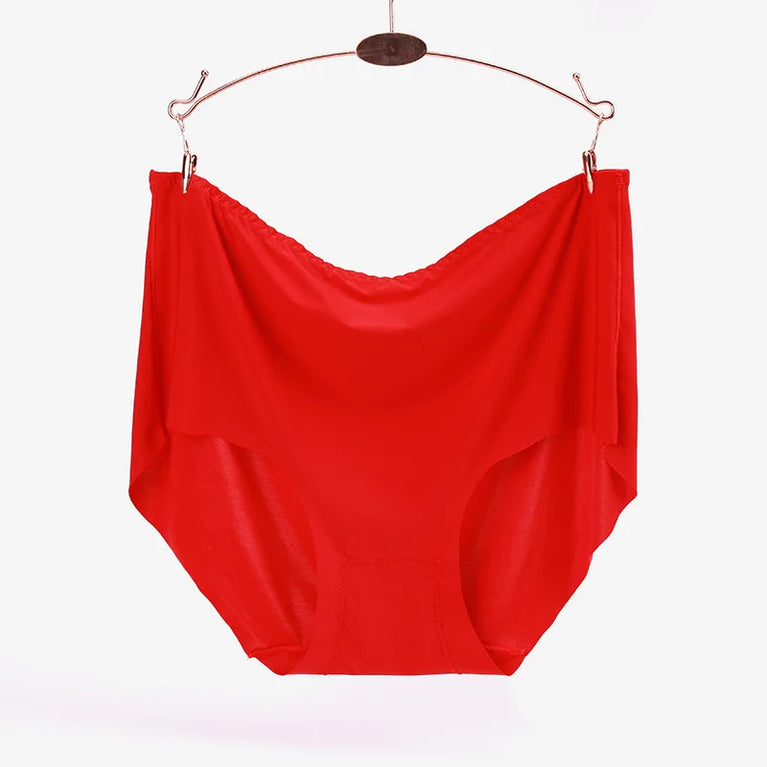 Ice Silk Plus Size Seamless Boyshorts (4-Pack) – Ultrathin Cooling Comfort