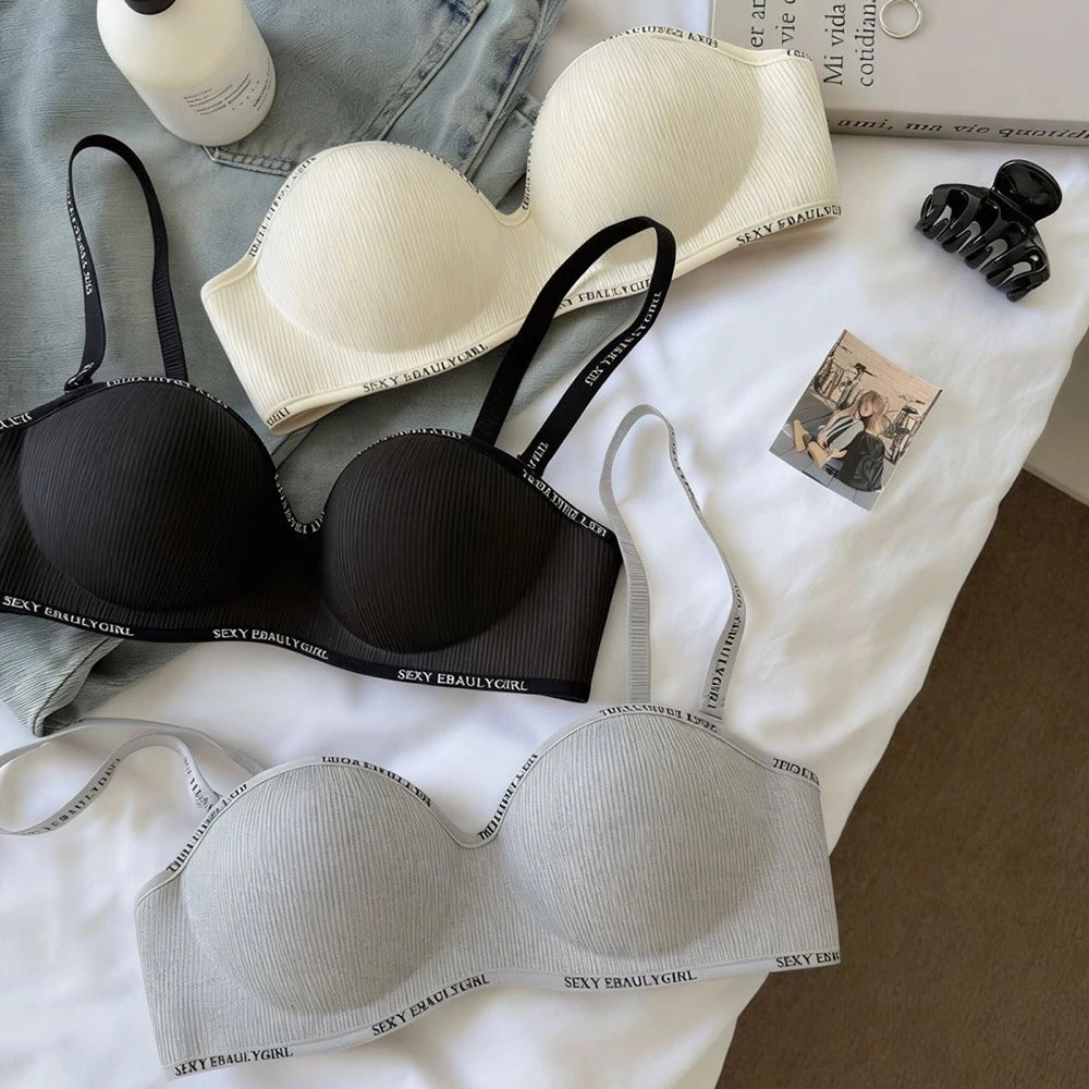 Ice Silk Wireless Push-Up Bra | Seamless Small Chest Bralette