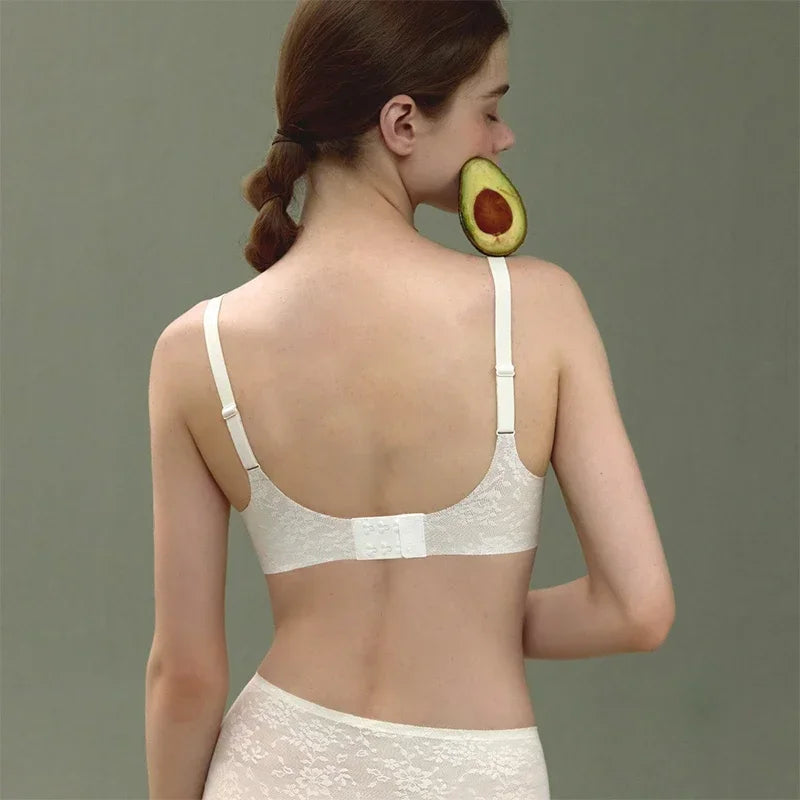Seamless Lace Bra | Wireless Summer Push-Up Fit