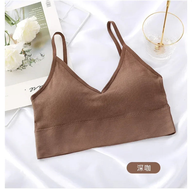 Seamless Push-Up Bralette – Wireless "Beautiful Back" Comfort