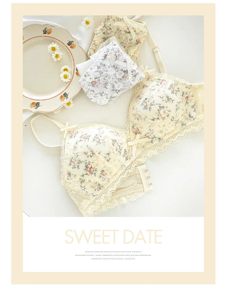 French Lace Bralette | Seamless Transparent Lingerie