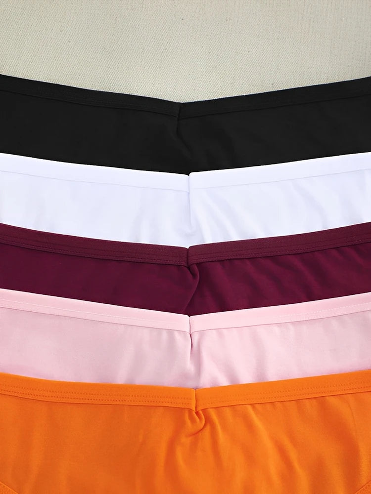 Comfort Cotton G-Strings (5-Pack) – Low-Rise Breathable T-Back Thongs