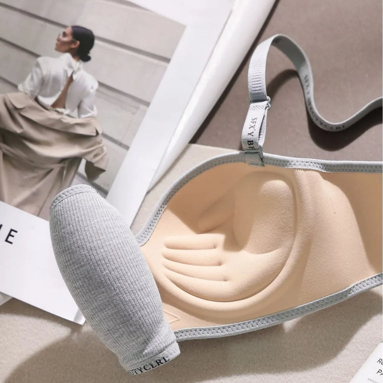 Ice Silk Wireless Push-Up Bra | Seamless Small Chest Bralette