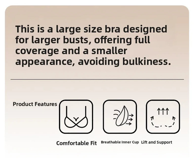 Ice Silk Wireless Shapely Bra | Anti-Sagging Full-Cup Support