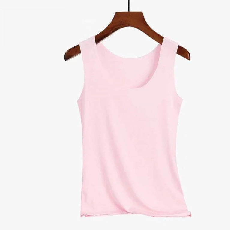 Women Summer Tight Fit Sleeveless Street Tank Top Bra