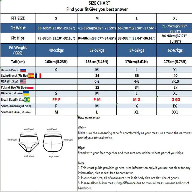 7pc Waffle Cotton Briefs | Sexy V-Waist Brazilian Set