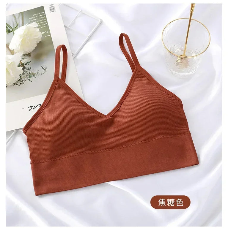 Seamless Push-Up Bralette – Wireless "Beautiful Back" Comfort
