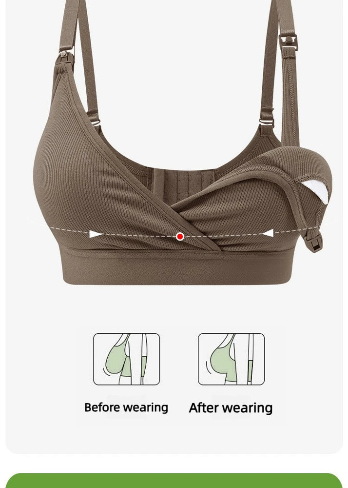 2026 Ultra-Soft Nursing Bra | Dual-Closure Maternity Fit