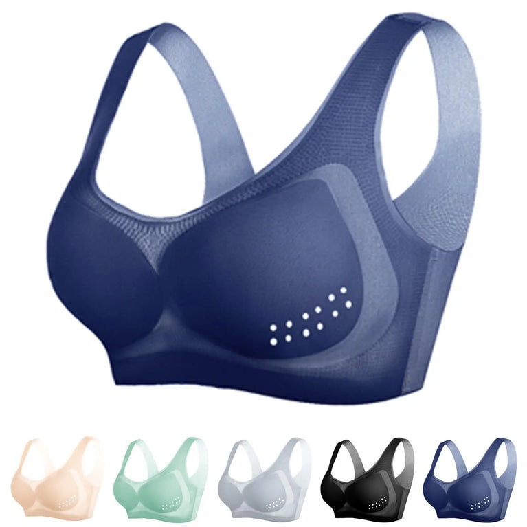 Ultra-Thin Ice Silk Seamless Bra | Cooling Plus-Size Support