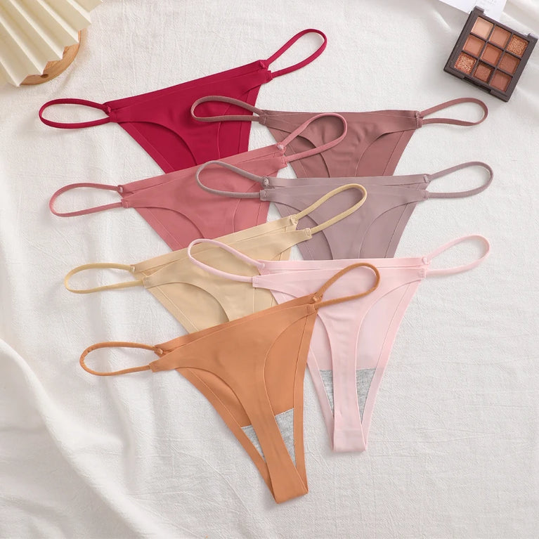 9pc Ice Silk Thongs | Traceless Ultra-Thin G-Strings