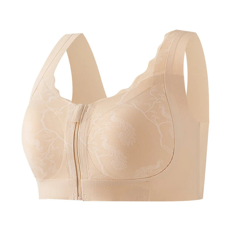 Post-Mastectomy Front-Zipper Bra – Seamless Wireless Recovery Support