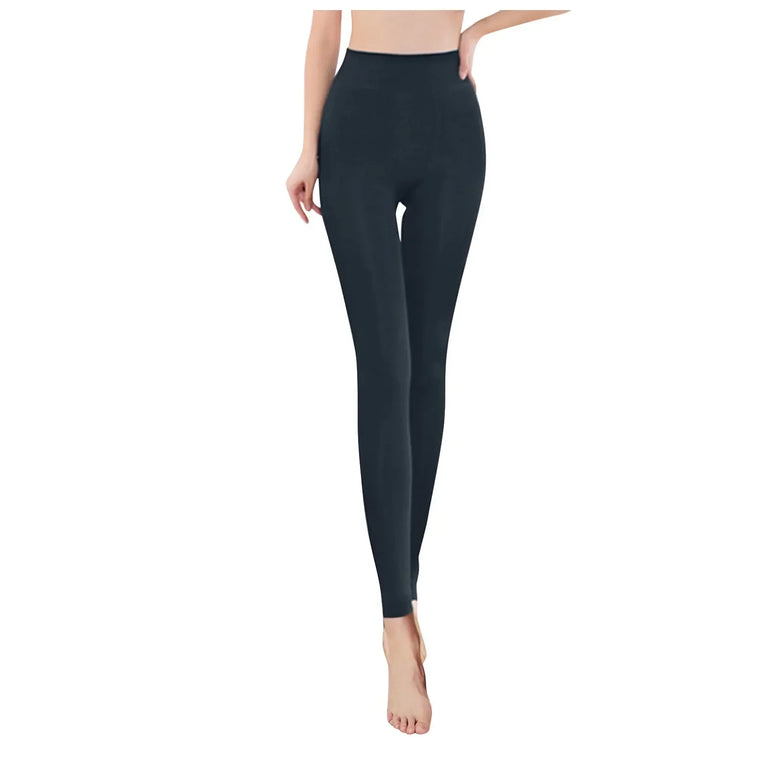 Women's Pearl Fleece Lined Leggings Winter Thermal Pants
