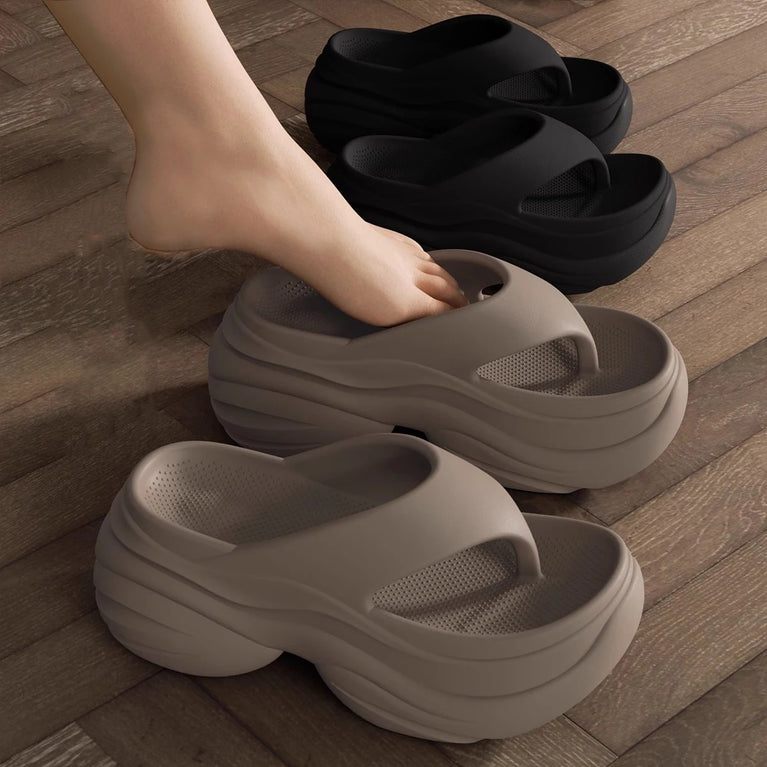 Thick Sole Platform Flip-Flops | Lightweight Summer Slides