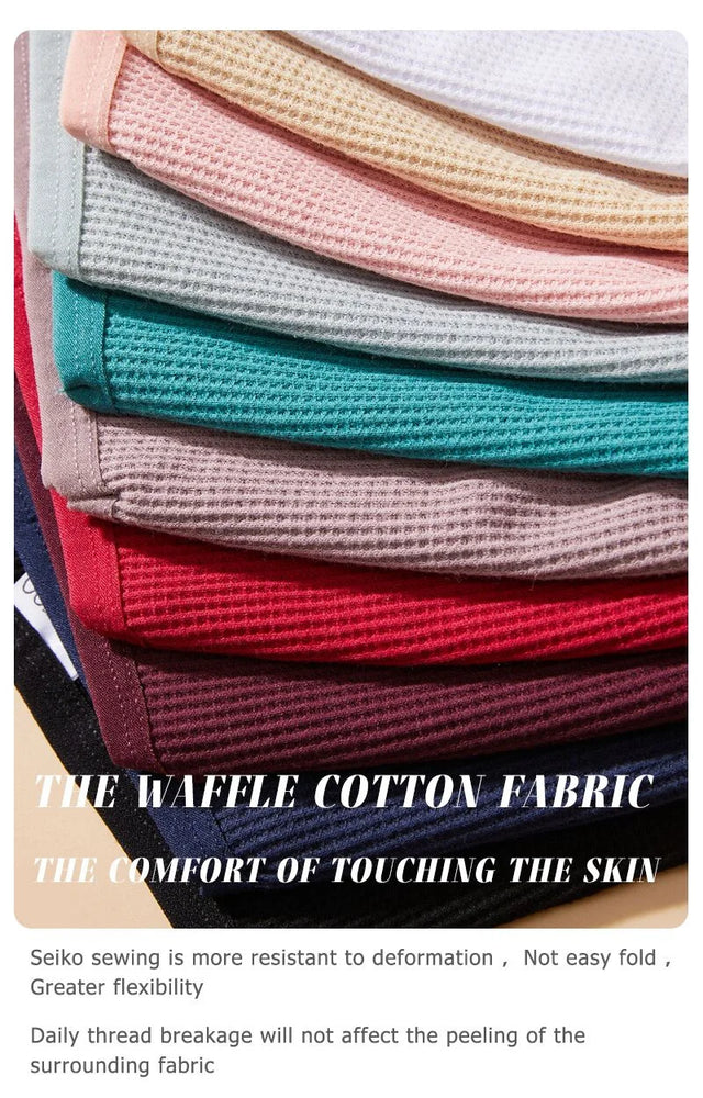 7pc Waffle Cotton Briefs | Sexy V-Waist Brazilian Set