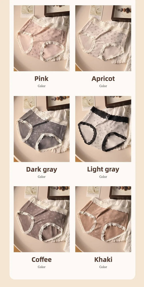 Seamless High-Rise Lace Briefs | Breathable Plus Size Set