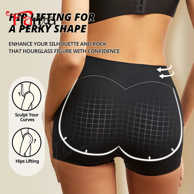 Seamless High-Waist Boxer Briefs | 2-in-1 Invisible Safety Panties