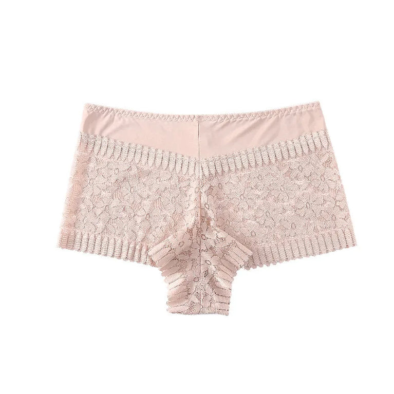 High-Waist Lace Briefs | Hollow Print Summer Shapewear