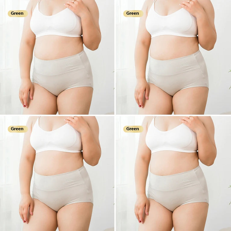 4pc Cotton High-Waist Briefs | Slimming Body Shaper Set