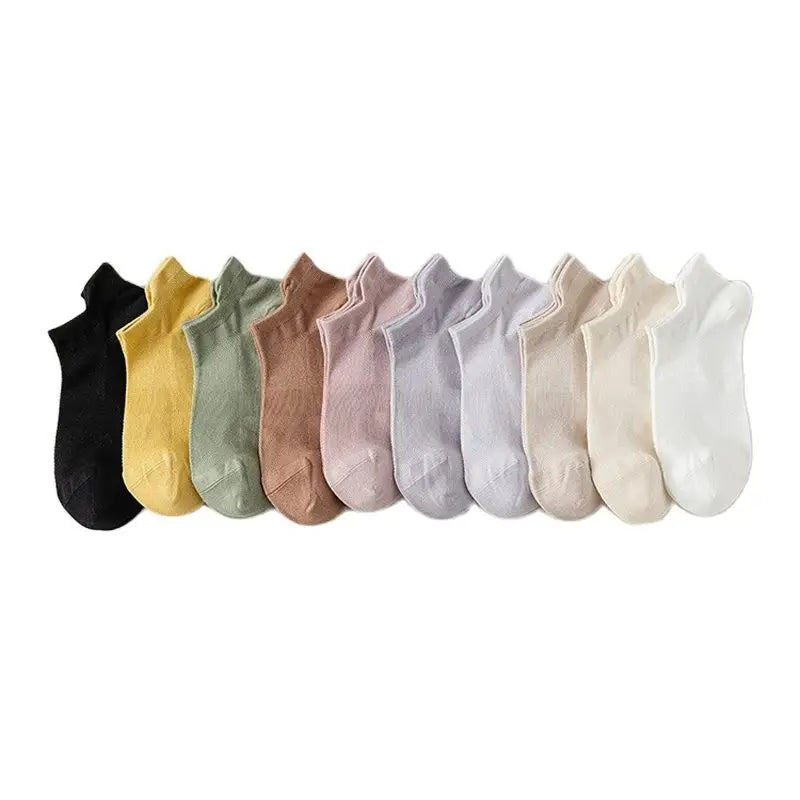 Bamboo Fiber Socks | 5-Pack Invisible Summer Liner