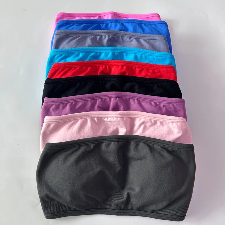 Strappy Backless Bandeau | Seamless Yoga Sports Bra