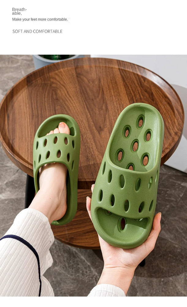 Quick-Dry Bathroom Slides | Odour-Free Lightweight EVA Slippers