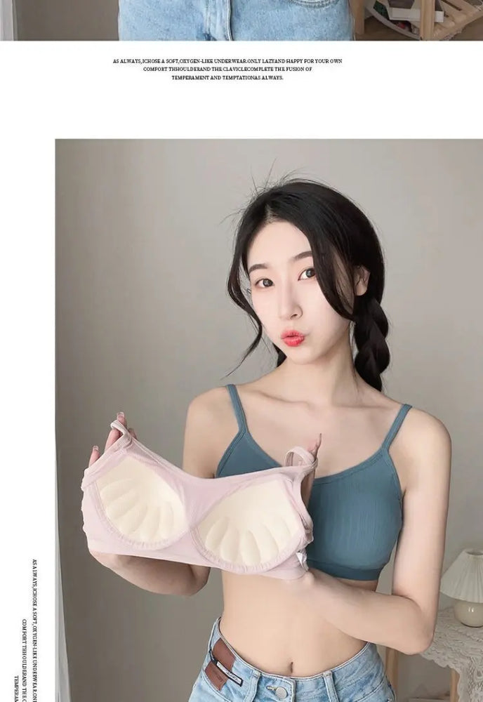 Ice Silk Lace Sports Bra | Wireless Seamless Summer Vest